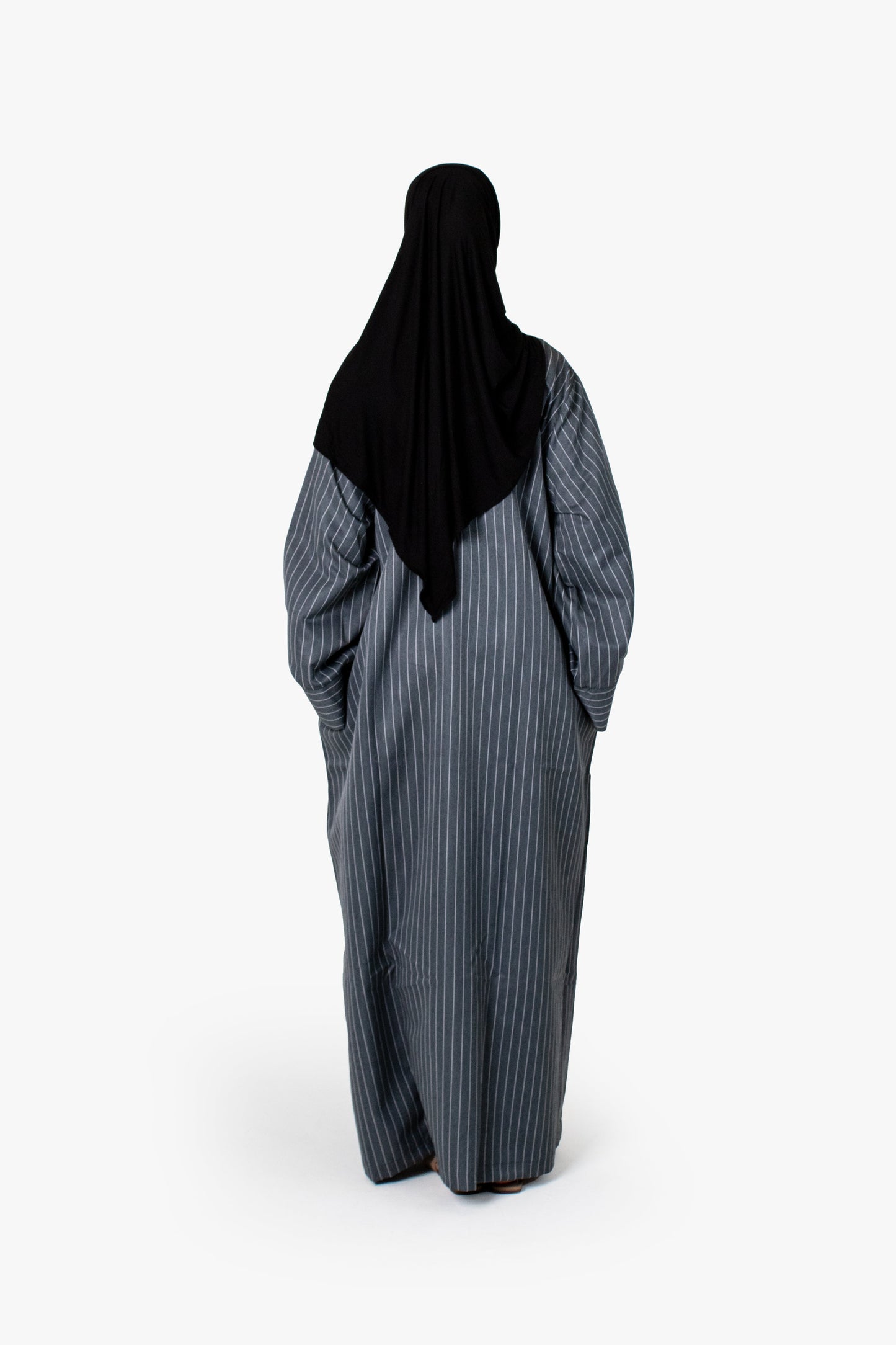 Striped Cotton-Blend Kimono