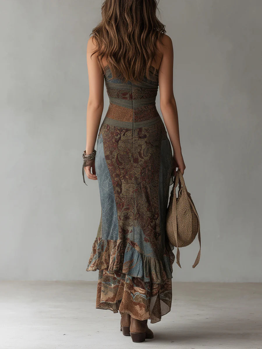 Elena | Long One-Shoulder Maxi Dress