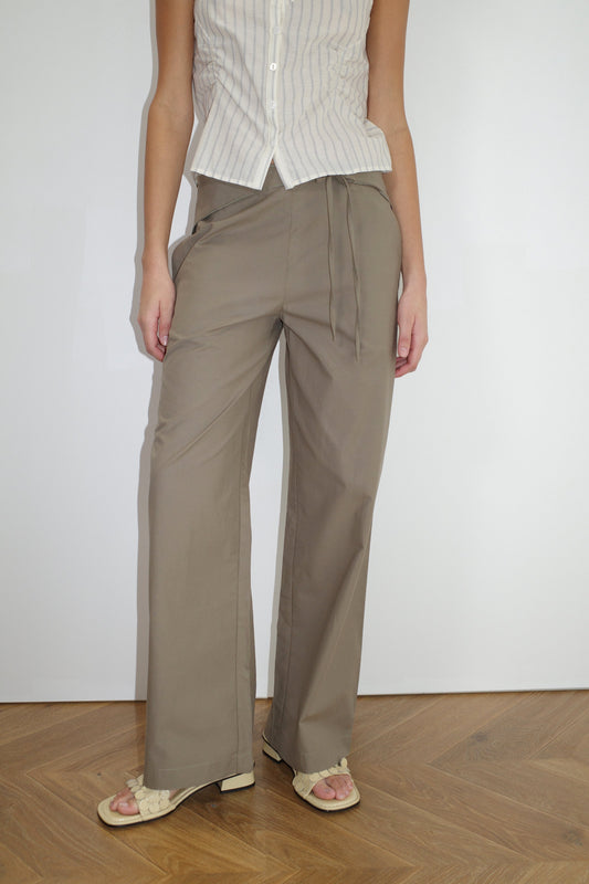 Belted Pant - Clay