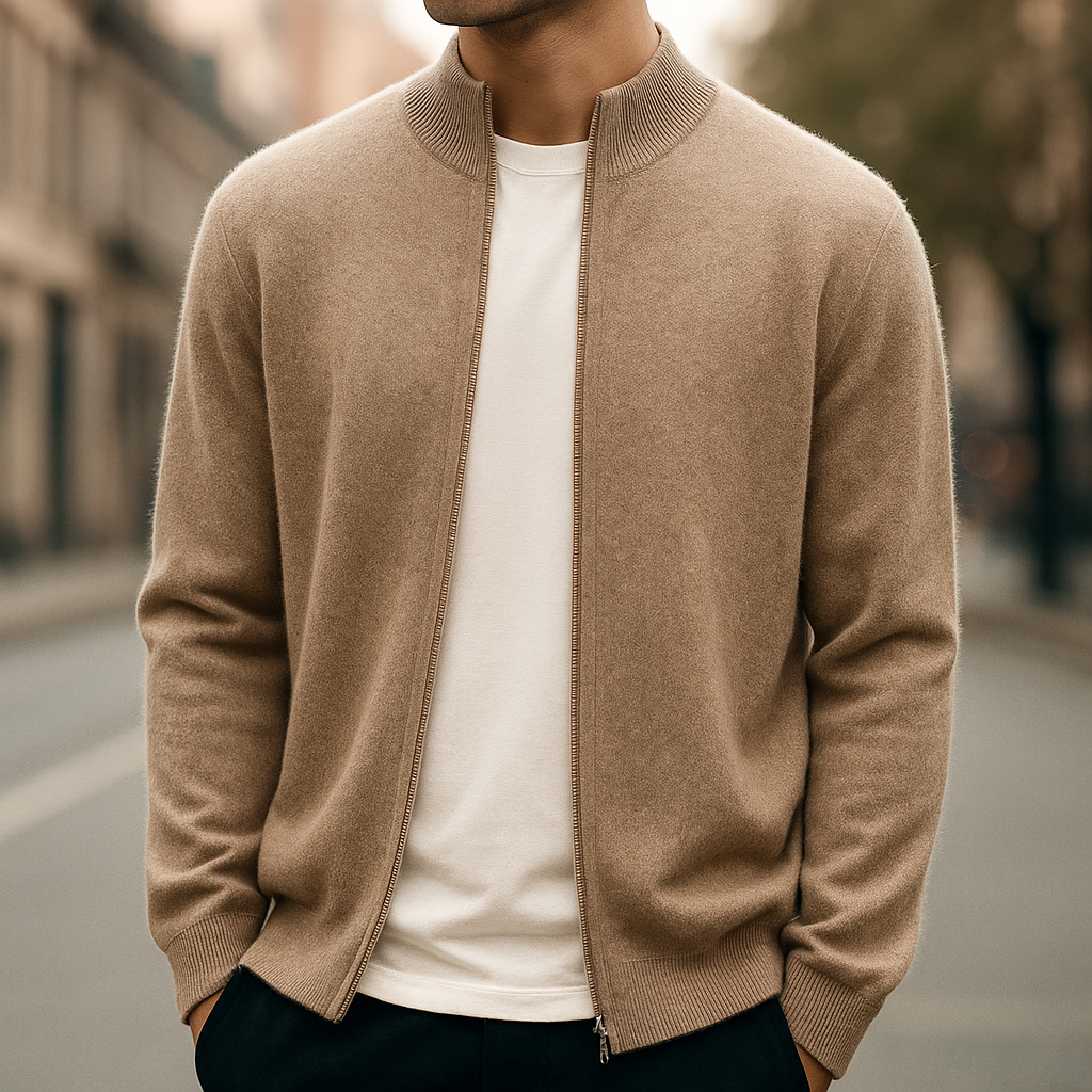 Pauletto Cashmere Zip Cardigan