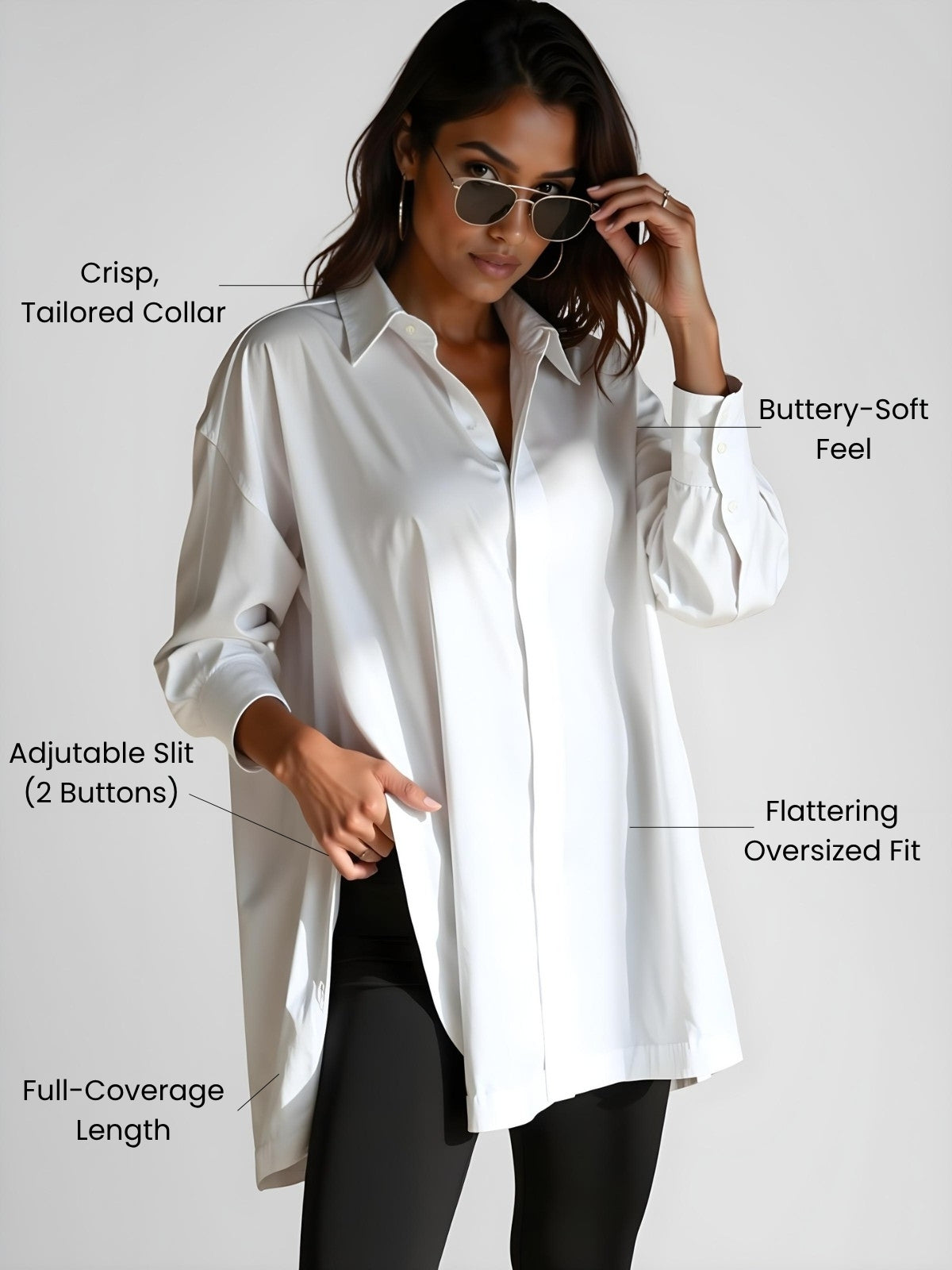 Oversized Shirt Dress