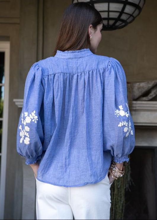 Florence Embroidered Top