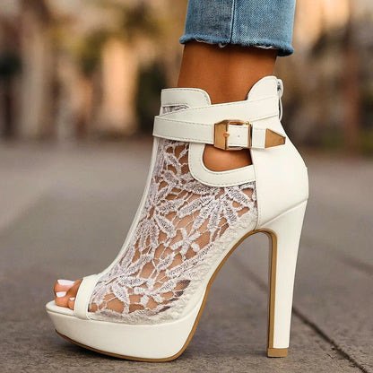 ALESSIA LACE HEELS