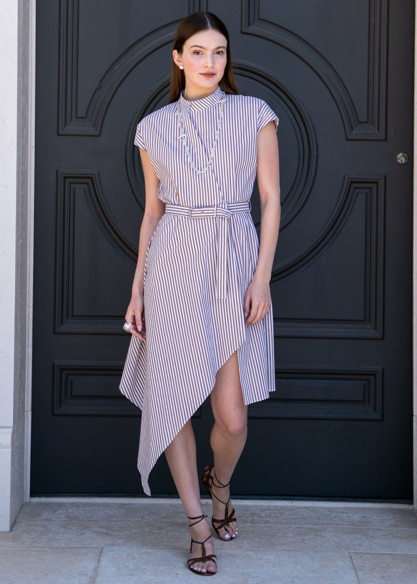 Sienna Striped Midi Dress