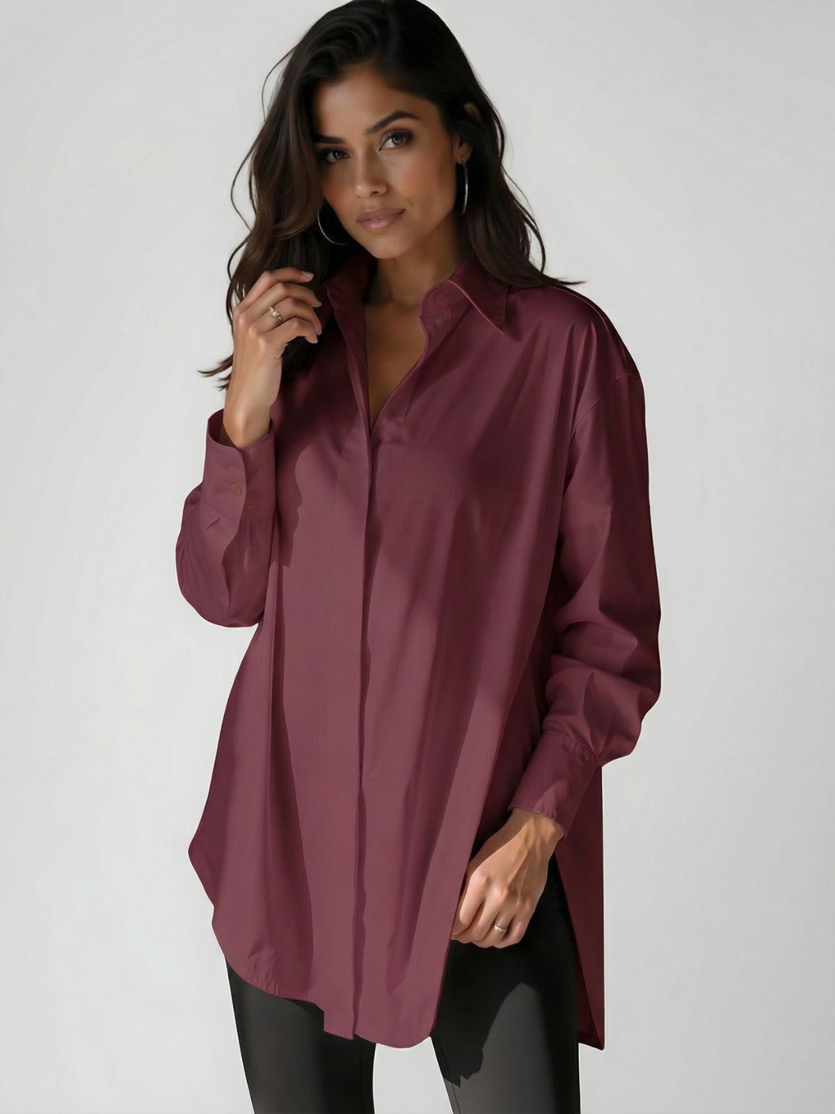 Oversized Shirt Dress