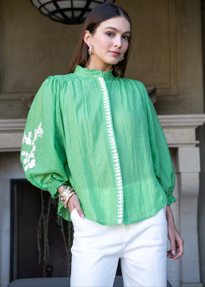 Florence Embroidered Top