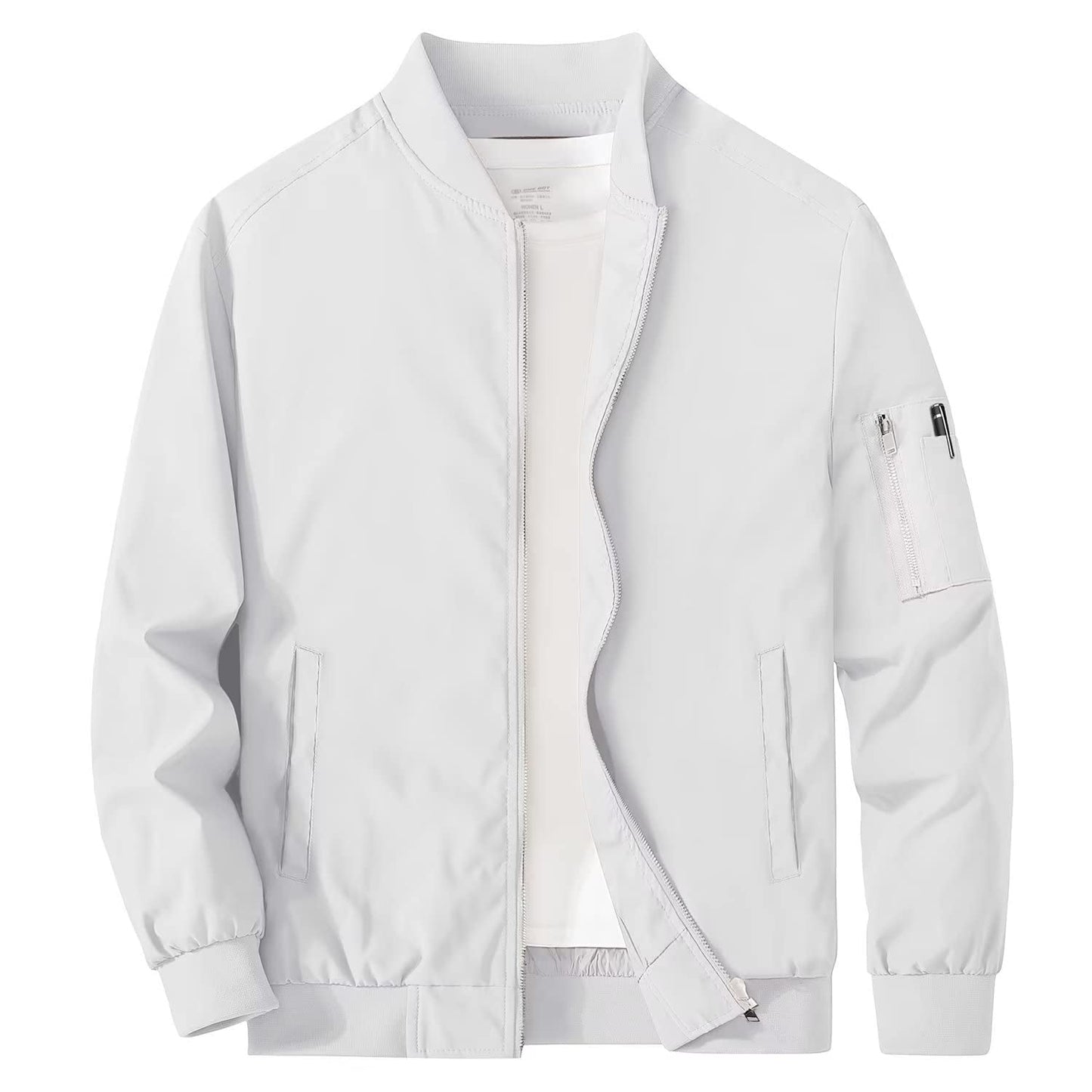 Men's Bomber Jacket Lightweight Windproof Casual Jacket