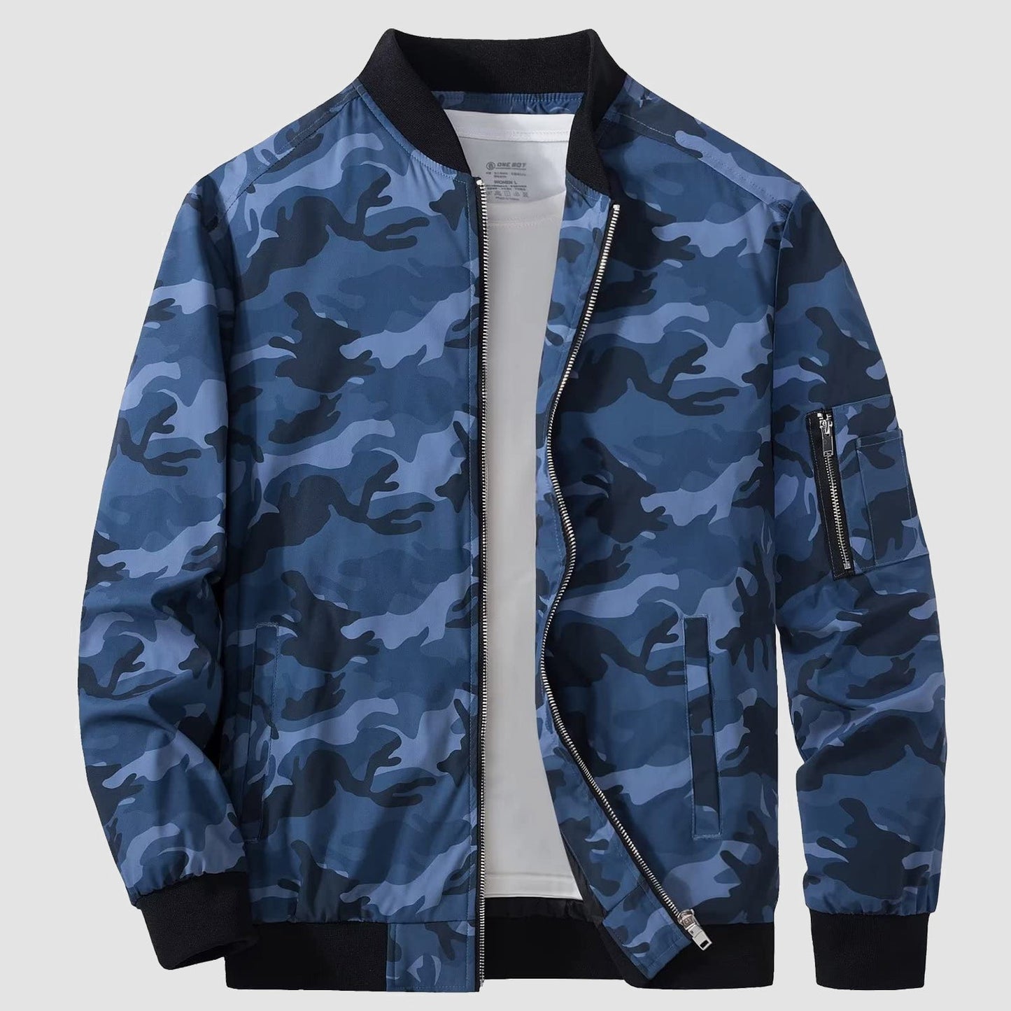 Men's Bomber Jacket Lightweight Windproof Casual Jacket