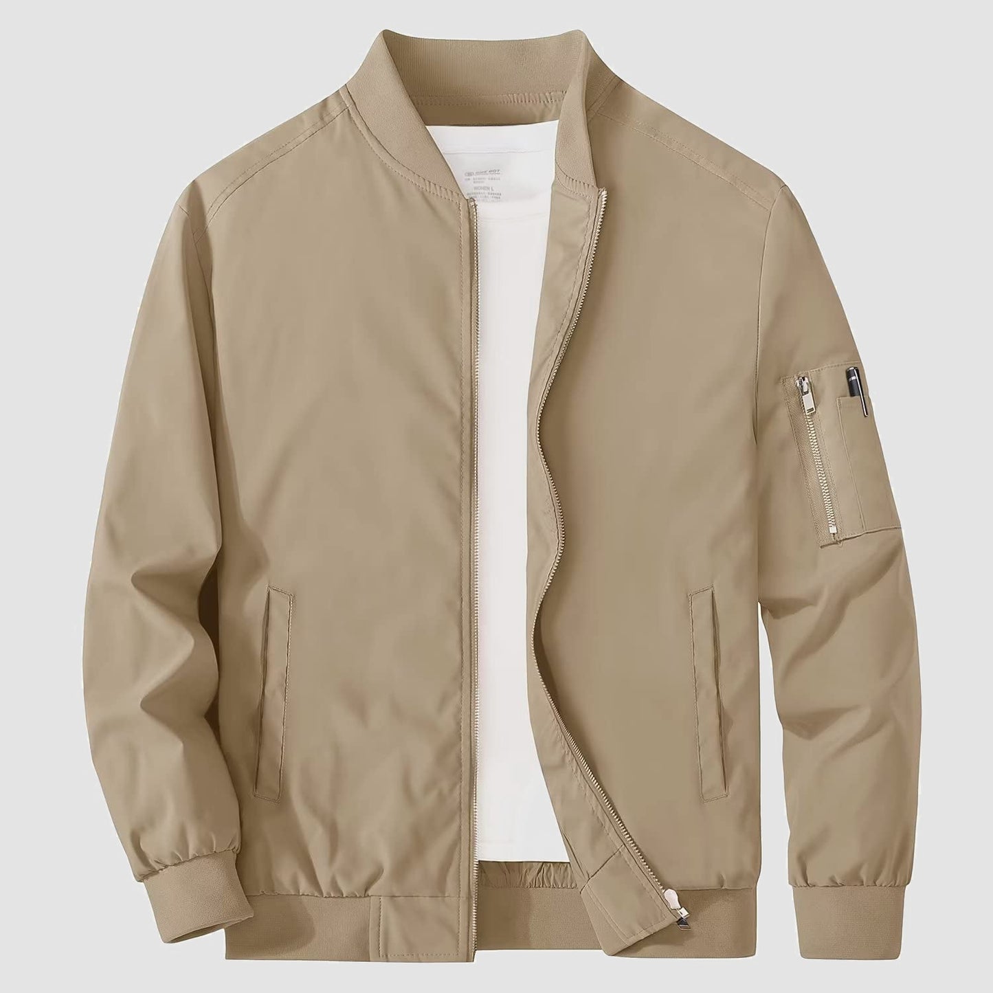 Men's Bomber Jacket Lightweight Windproof Casual Jacket