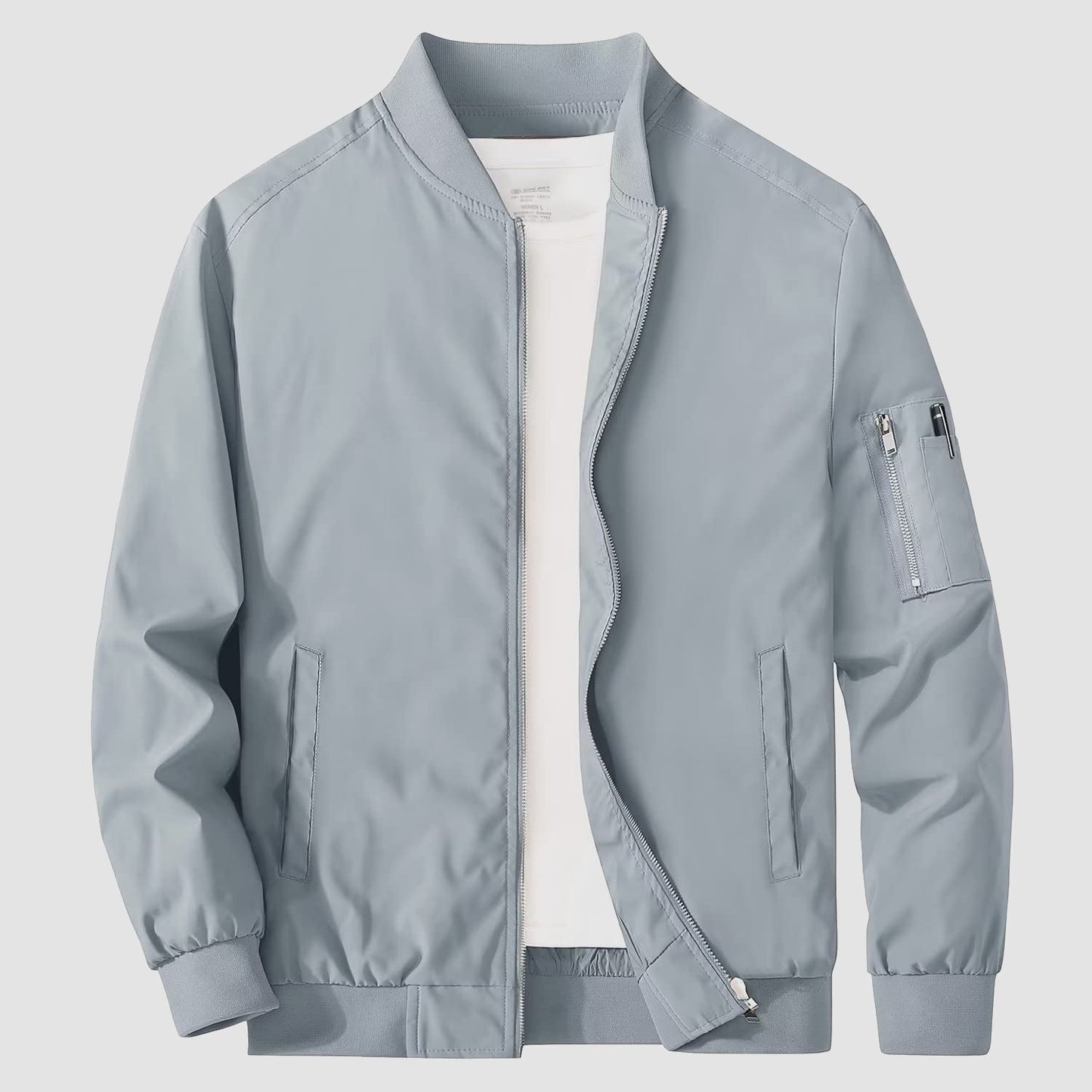 Men's Bomber Jacket Lightweight Windproof Casual Jacket