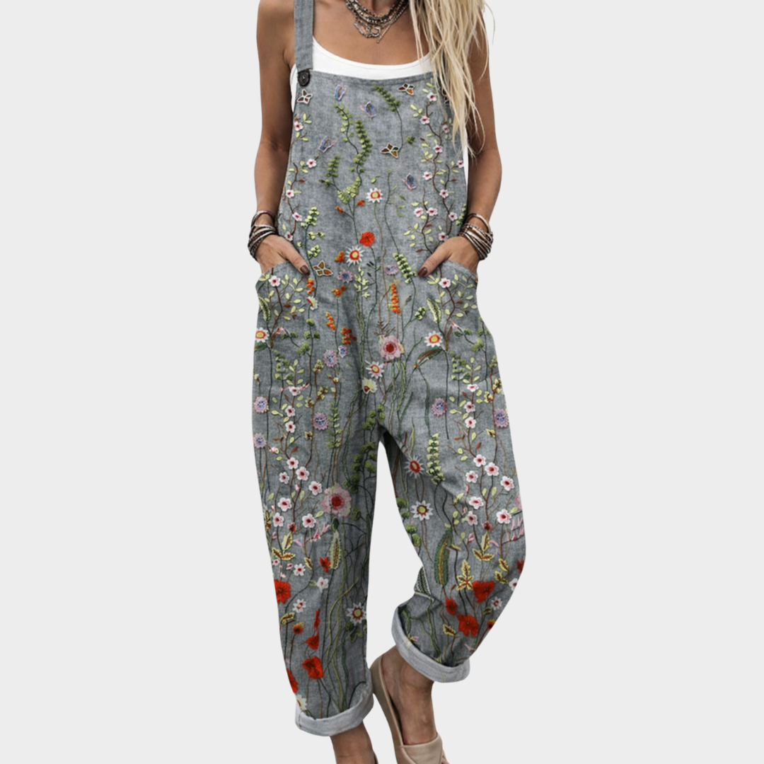 Indie Printed Dungarees