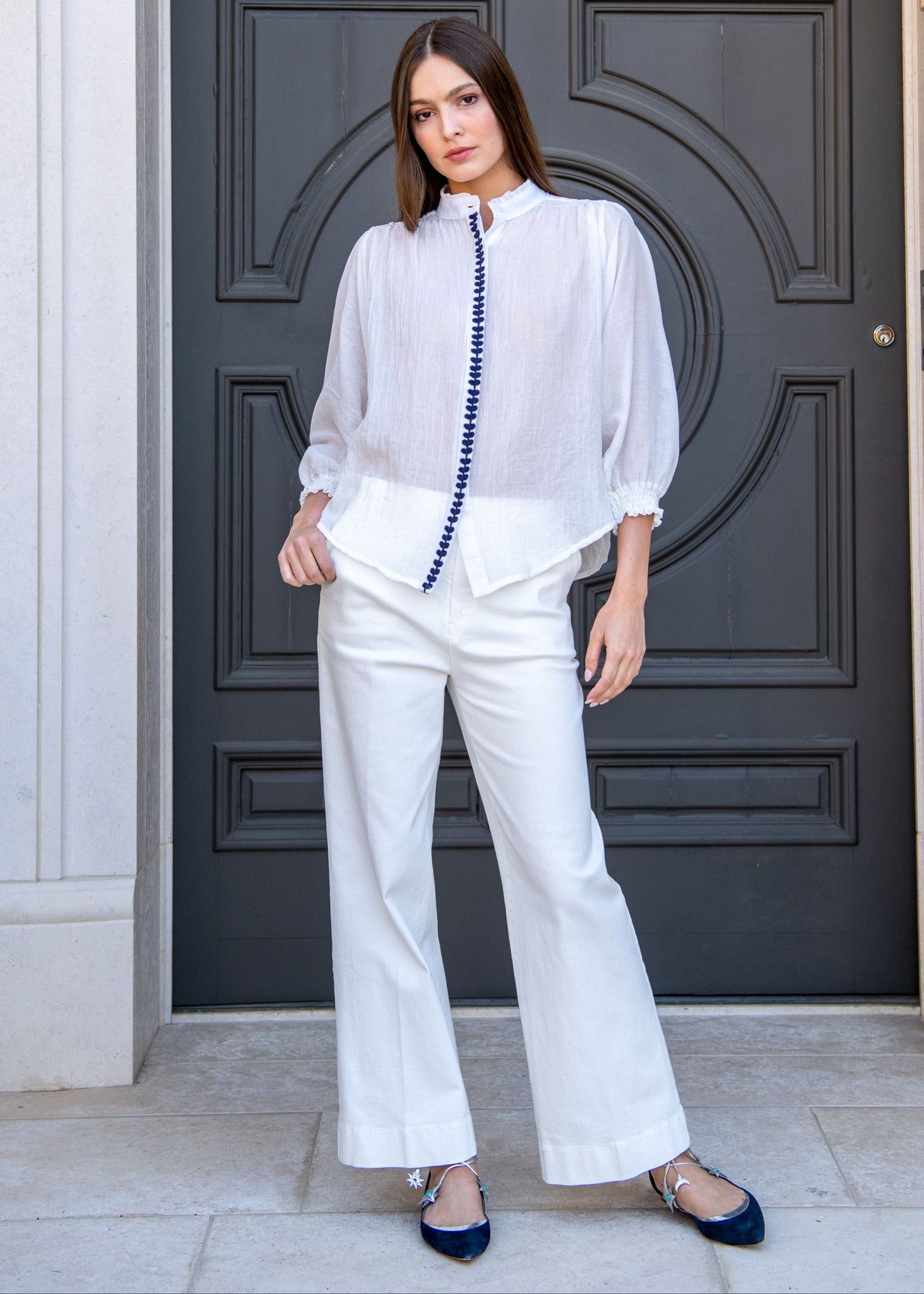 Florence Embroidered Top