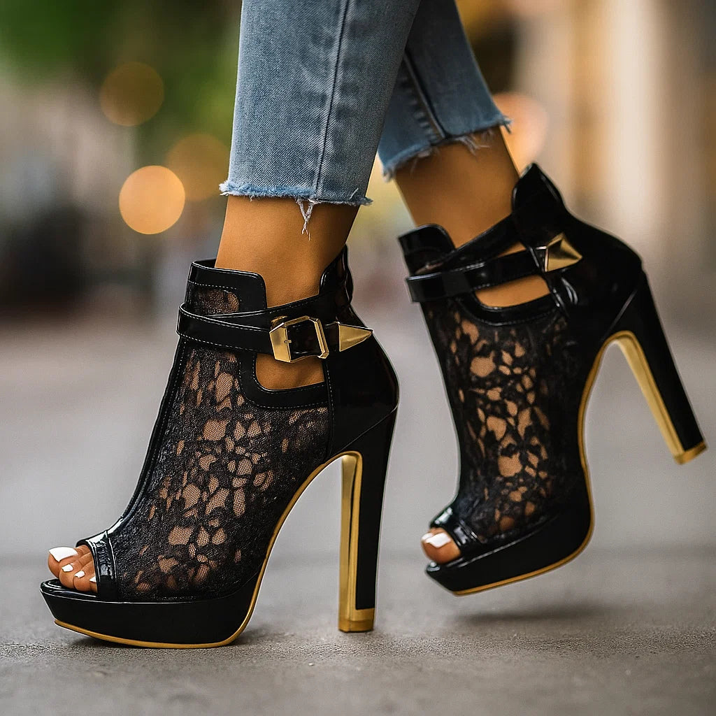 ALESSIA LACE HEELS