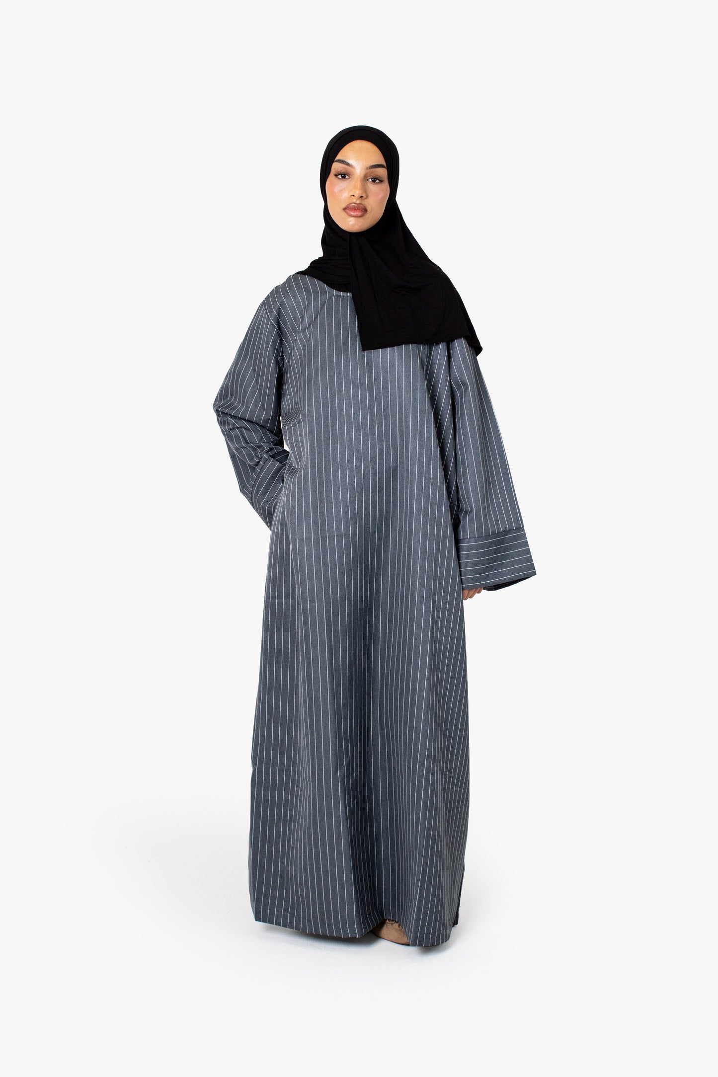 Striped Cotton-Blend Kimono