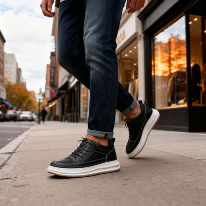 Dawson Leather Trainer