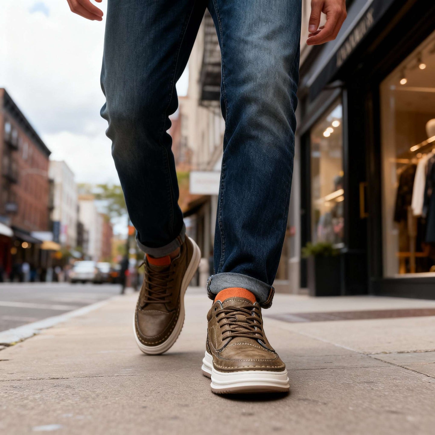 Dawson Leather Trainer
