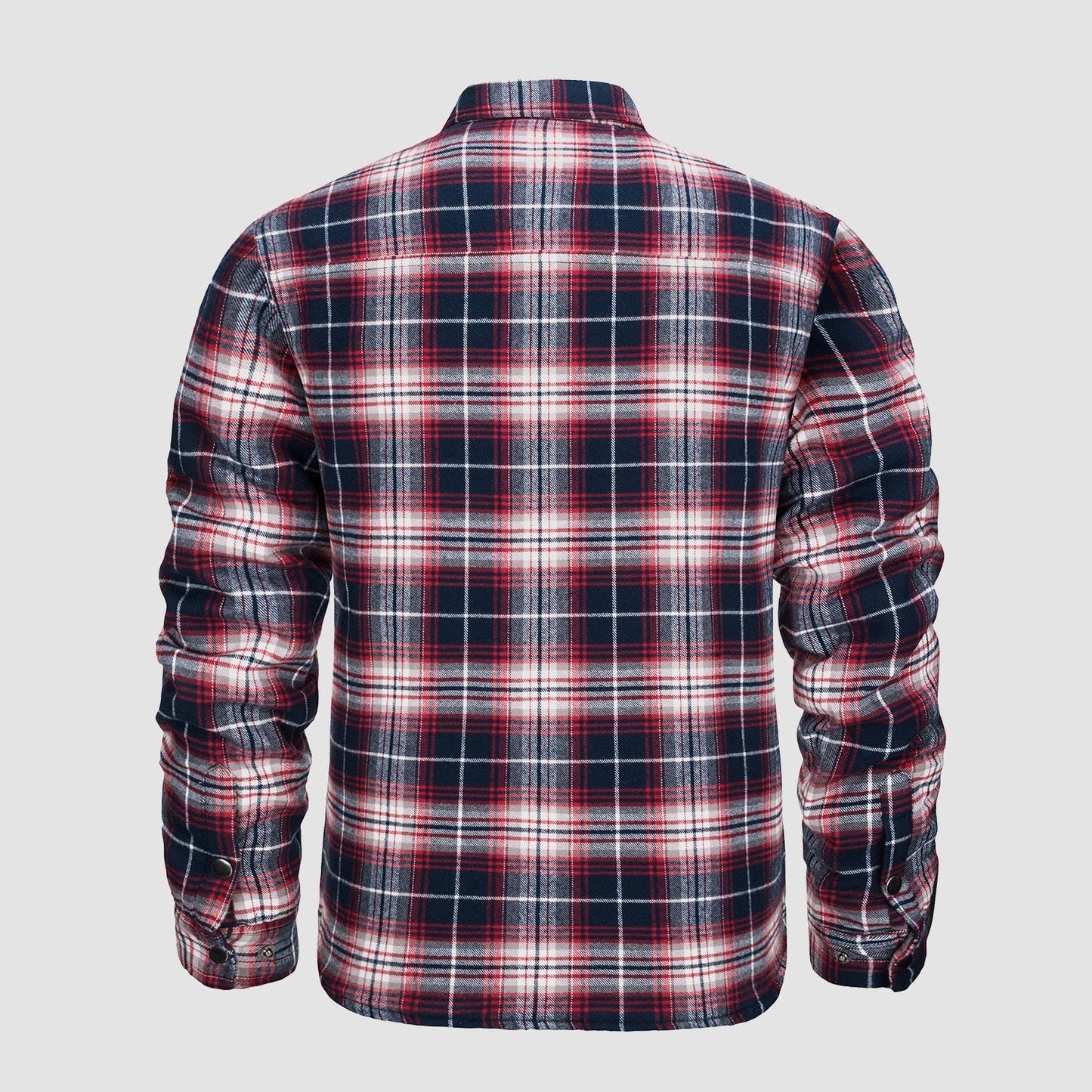 Men's Quilted Flannel Jacket - Warm Winter Padded Shirt