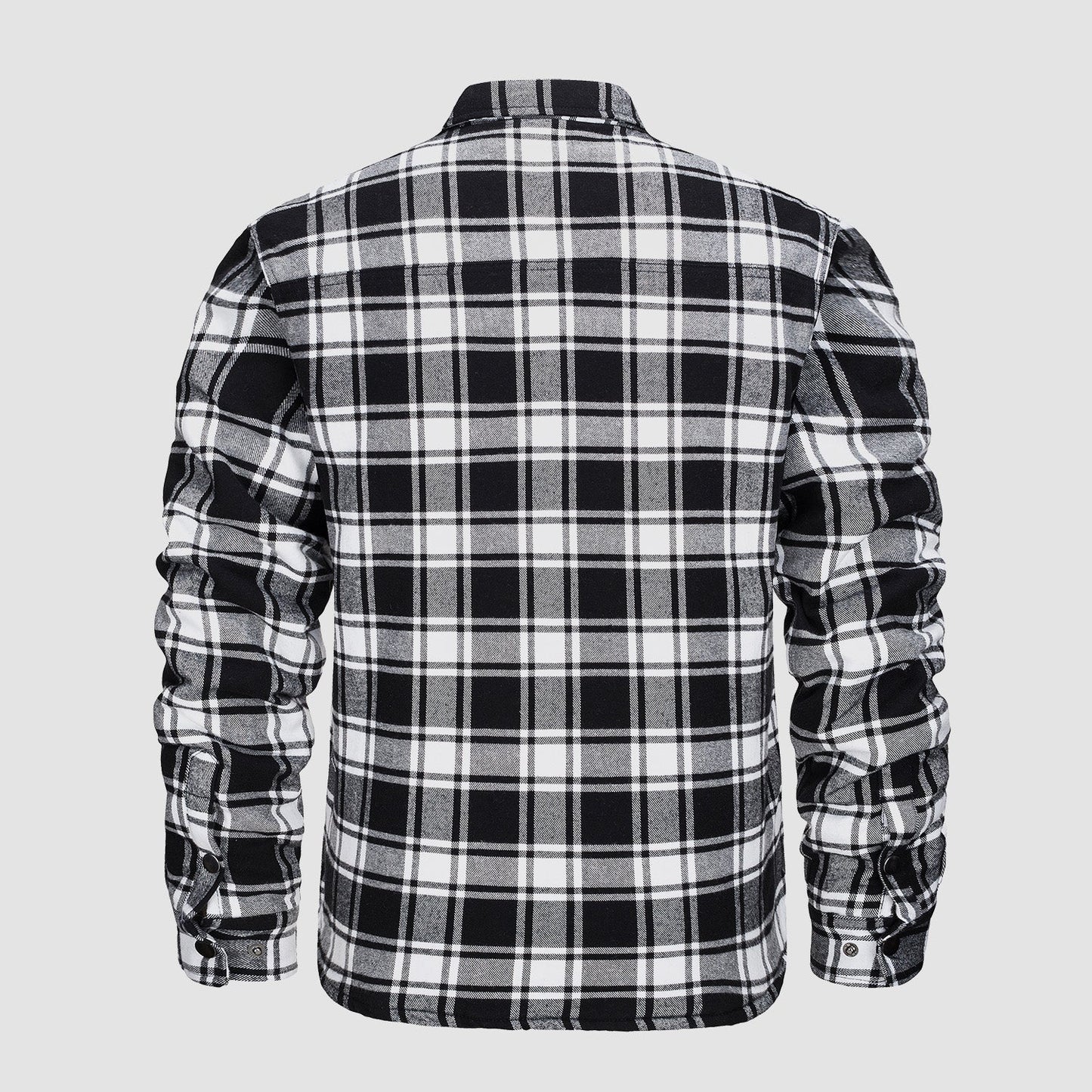Men's Quilted Flannel Jacket - Warm Winter Padded Shirt