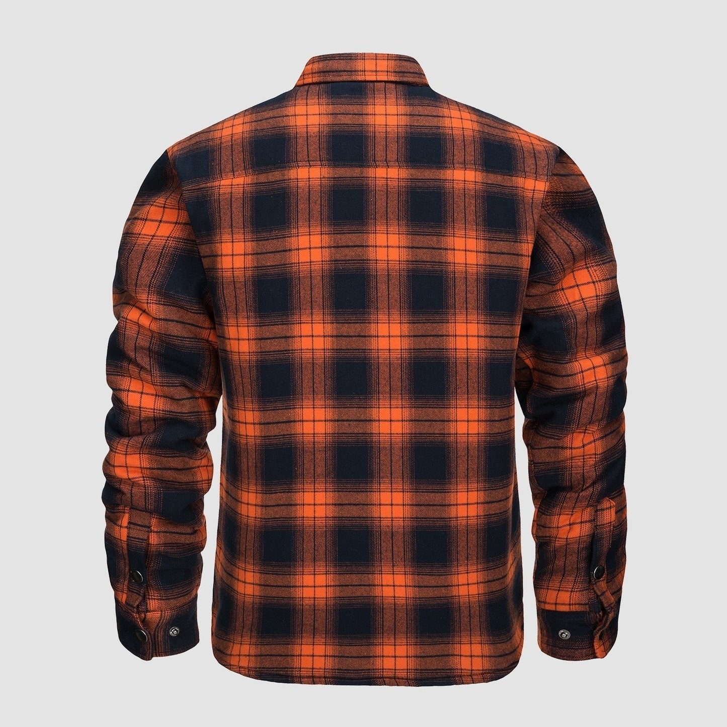 Men's Quilted Flannel Jacket - Warm Winter Padded Shirt