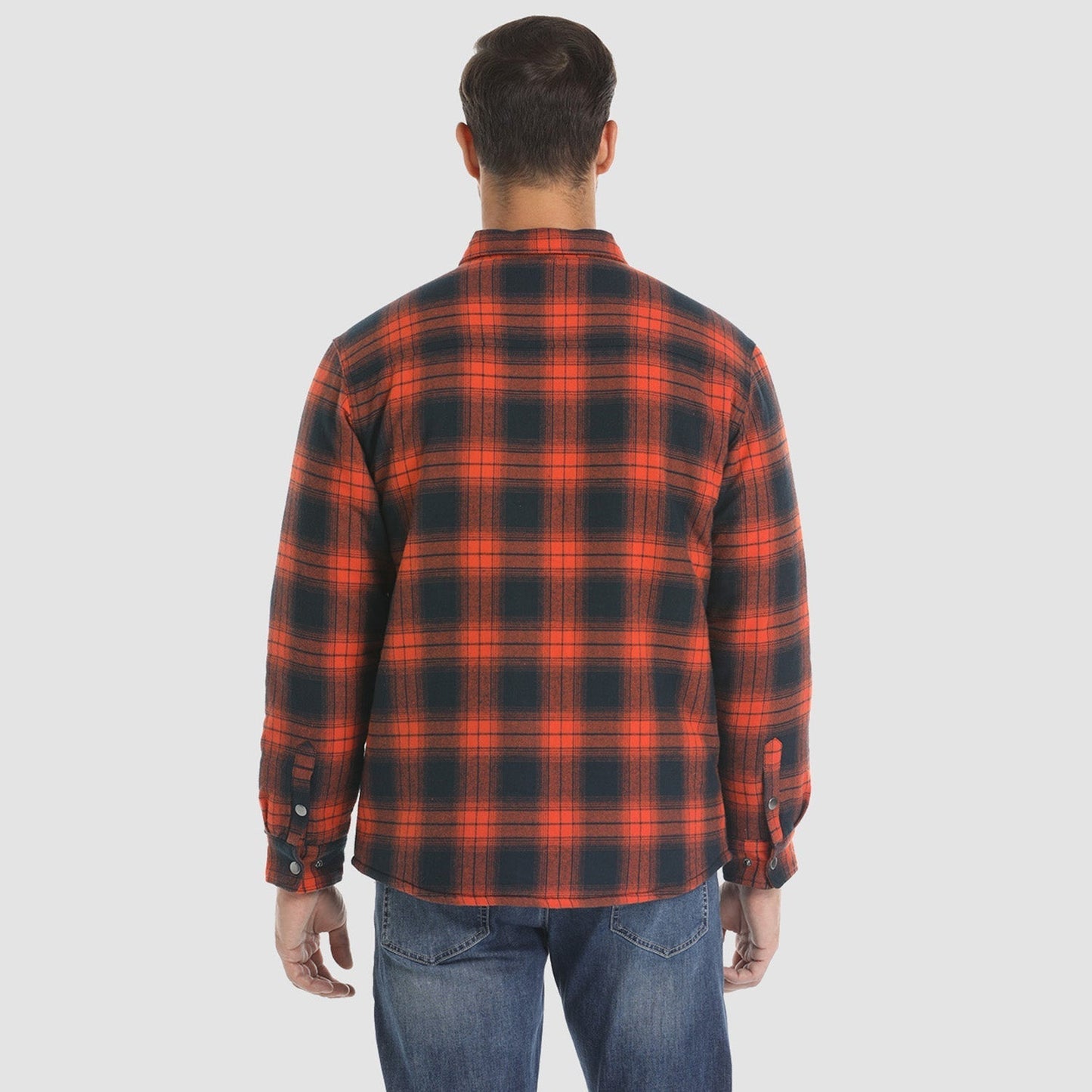 Men's Quilted Flannel Jacket - Warm Winter Padded Shirt