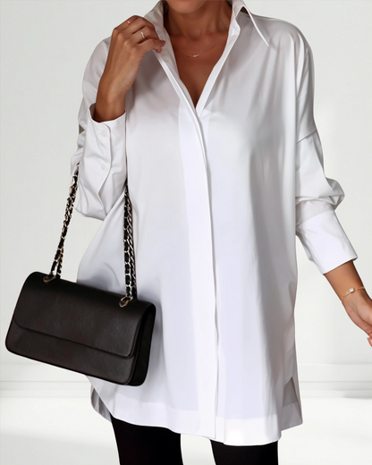 Oversized Lapel Button Shirt