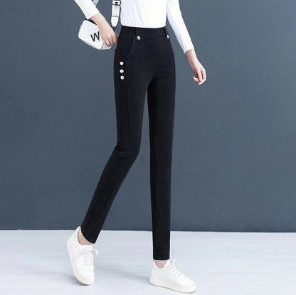 Fleece-Lined Skinny Jeans