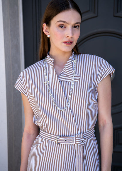 Sienna Striped Midi Dress